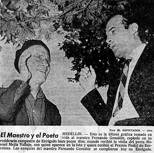 Fernando González Ochoa y Manuel Mejía Vallejo