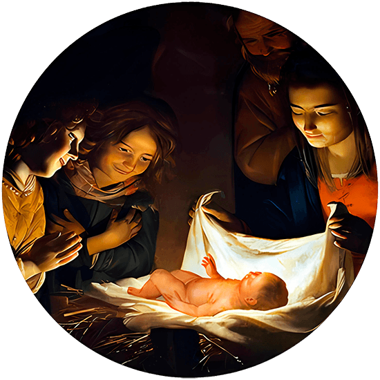 Imagen de la pintura «Adorazione del Bambino»