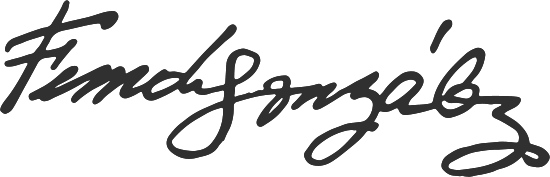 Firma de Fernando González
