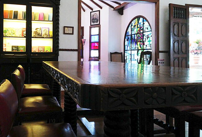 La mesa de Carlos E. Restrepo en la Casa Museo Otraparte - Foto © Cristóbal Mesa