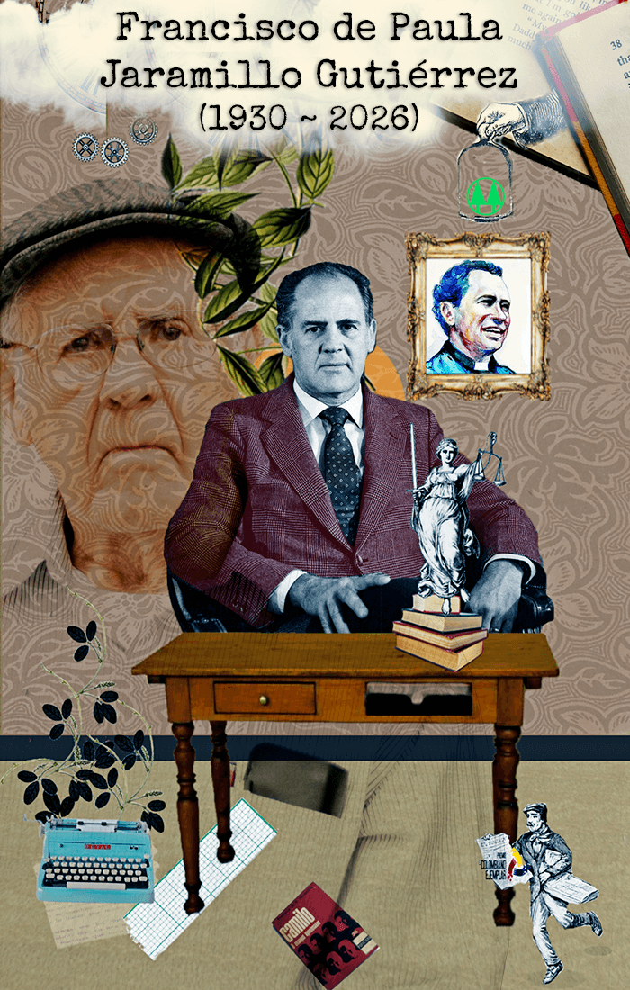 Collage con imágenes de Francisco de Paula Jaramillo
