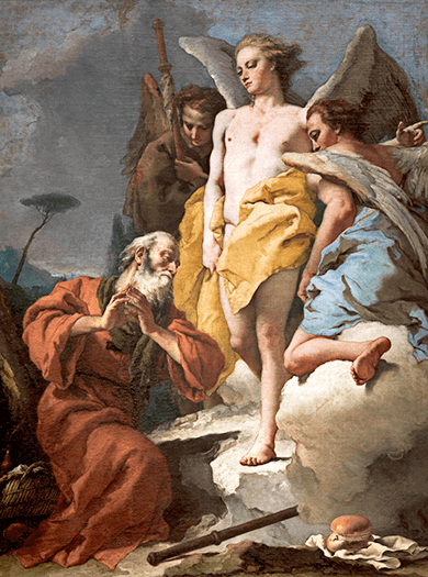 «Abraham y los tres ángeles» por Giambattista Tiepolo (1696-1770)