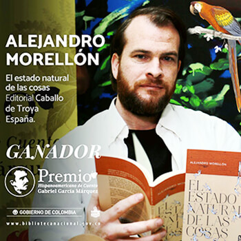 El escritor Alejandro Morellón Mariano ganó el Premio Hispanoamericano de Cuento Gabriel García Márquez 2017