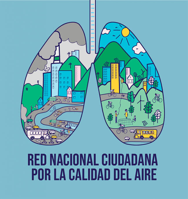 Ilustración sobre la calidad del aire del proyecto El Derecho a No Obedecer