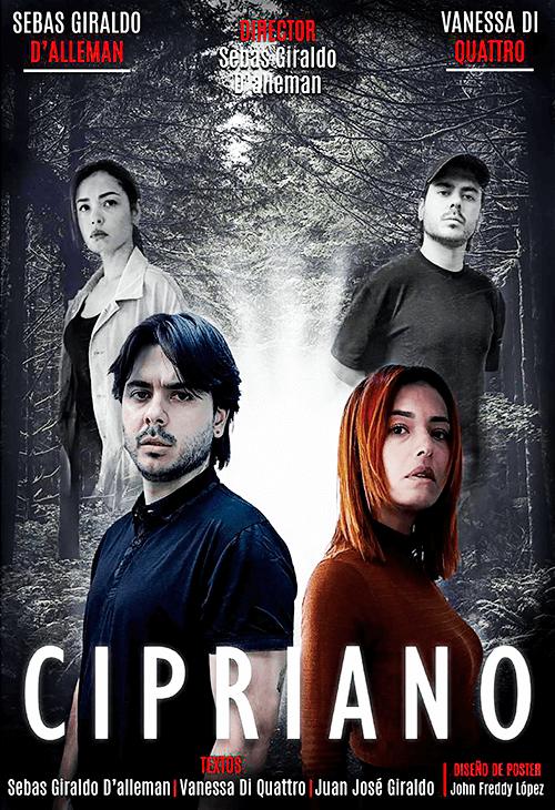 Afiche de la obra teatral «Cipriano» de Sebastián Giraldo D’alleman