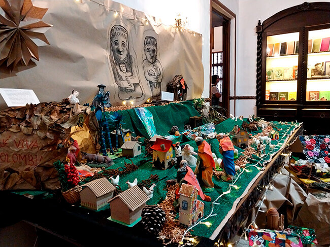 El Pesebre Colombiano en la Casa Museo Otraparte en diciembre de 2022
