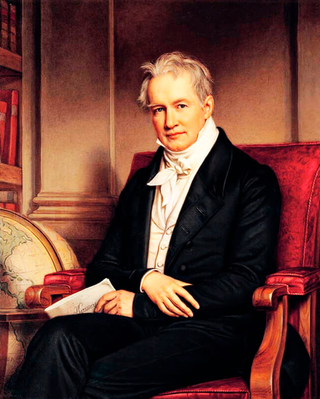 Alexander von Humboldt (1769-1859) - Pintura de Joseph K. Stieler (1843)