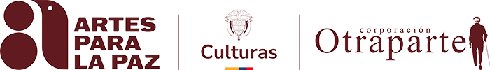 Logos de Artes para la Paz, Minculturas y Otraparte