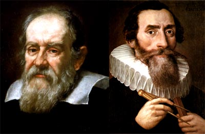 Galileo Galilei (1564 - 1642) y Johannes Kepler (1571 - 1630)