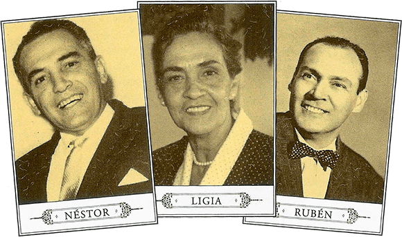 Los Hermanos Castro Torrijos: Néstor, Ligia y Rubén