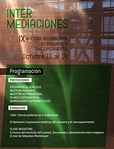 Afiche de Intermediaciones - IX Muestra Internacional de Videoarte & Cine Experimental