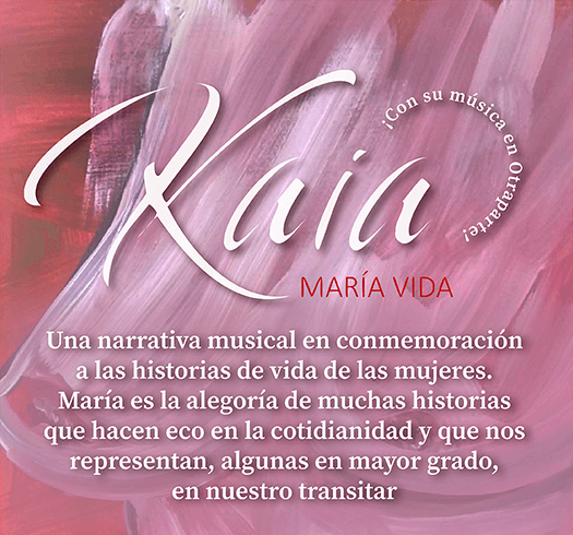 Afiche del concierto «María Vida» de Kaia