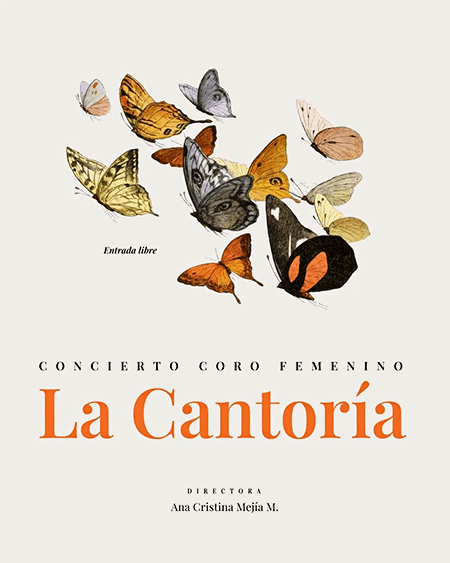 Afiche del coro femenino «La Cantoría»