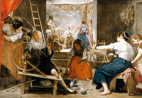 «La fábula de Aracne» (Las hilanderas) de Diego Velázquez (1599-1660)