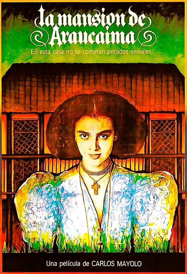 Afiche de la película «La mansión de Araucaima» de Carlos Mayolo