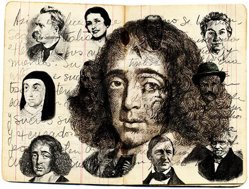 Libreta de Fernando González con algunos de los escritores que le agradaban