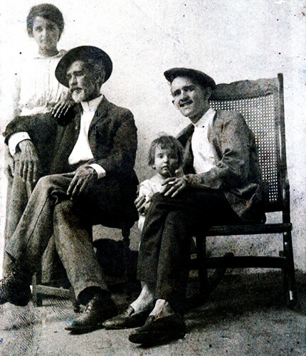 Fernando González y familia