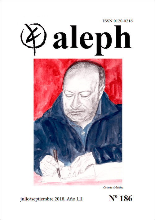 Portada de la revista Aleph n.° 186, dedicada a Octavio Arbeláez Tobón