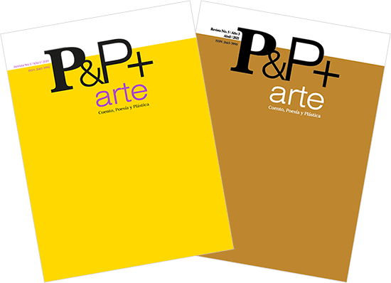 Portadas de los números 1 y 5 de la revista «P&P+arte»