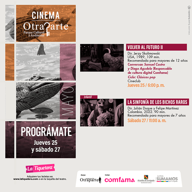 Clic en la imagen para conocer la programación del Cinema Otraparte.