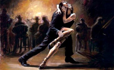 Bailarines de tango