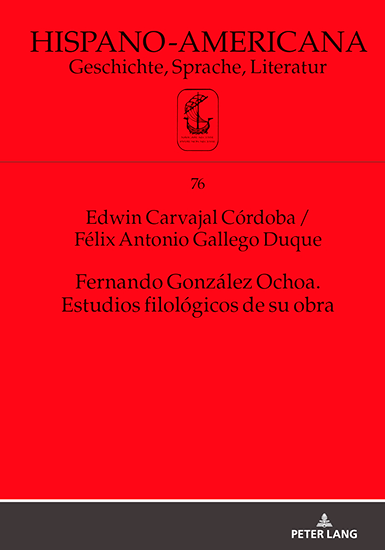 Portada del libro «Fernando González Ochoa: estudios filológicos de su obra»